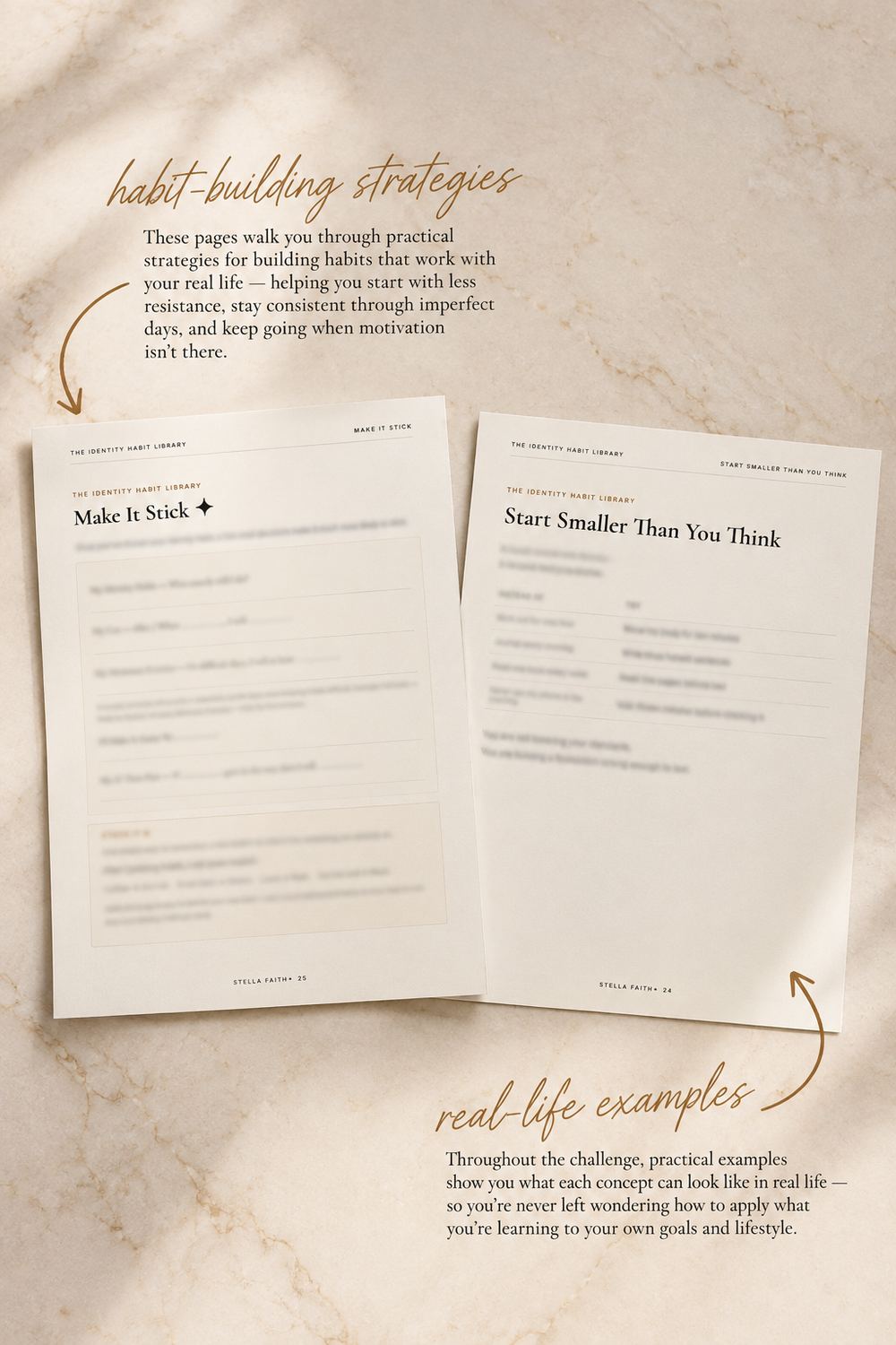 Make It Stick and Start Smaller Than You Think pages